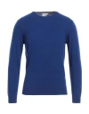 Heritage Man Sweater Bright Blue Size 38 Wool, Cashmere