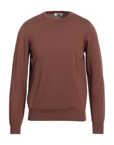 Heritage Man Sweater Brown Size 38 Cotton