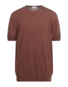 Heritage Man Sweater Brown Size 48 Cotton