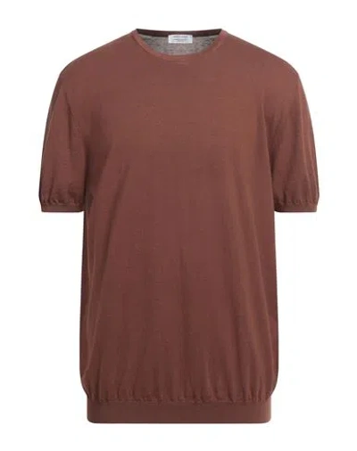 Heritage Man Sweater Brown Size 48 Cotton
