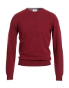 Heritage Man Sweater Burgundy Size 48 Wool, Cashmere In Red