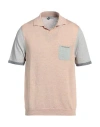Heritage Man Sweater Camel Size 42 Linen, Cotton In Beige