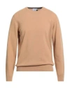 Heritage Man Sweater Camel Size 50 Wool, Cashmere In Neutral