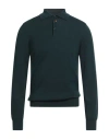 Heritage Man Sweater Dark Green Size 38 Merino Wool