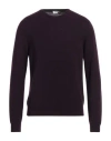 Heritage Man Sweater Deep Purple Size 40 Cashmere