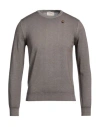 Heritage Man Sweater Dove Grey Size 36 Virgin Wool