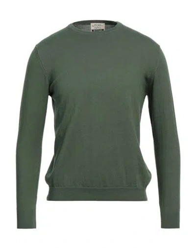 Heritage Man Sweater Green Size 44 Cotton