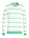 Heritage Man Sweater Green Size 40 Cotton In Green