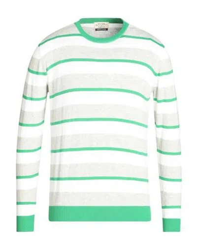 Heritage Man Sweater Green Size 40 Cotton