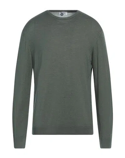 Heritage Man Sweater Green Size 36 Virgin Wool, Silk, Cashmere