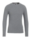 HERITAGE HERITAGE MAN SWEATER GREY SIZE 36 WOOL, CASHMERE