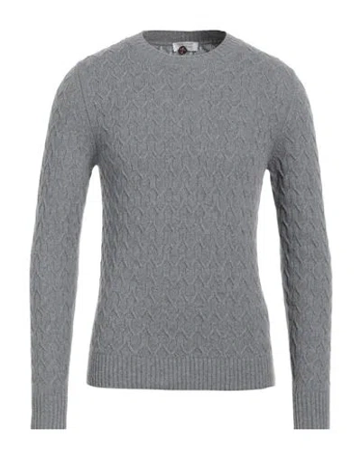 HERITAGE HERITAGE MAN SWEATER GREY SIZE 36 WOOL, CASHMERE