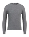 Heritage Man Sweater Grey Size 38 Virgin Wool In Grey