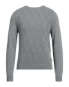 HERITAGE HERITAGE MAN SWEATER GREY SIZE 42 POLYAMIDE, WOOL, VISCOSE, CASHMERE