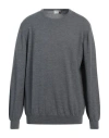 Heritage Man Sweater Grey Size 48 Merino Wool In Grey