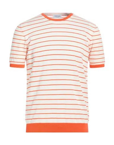 Heritage Man Sweater Ivory Size 40 Cotton In Multi