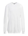 Heritage Man Sweater Ivory Size 48 Cotton In White