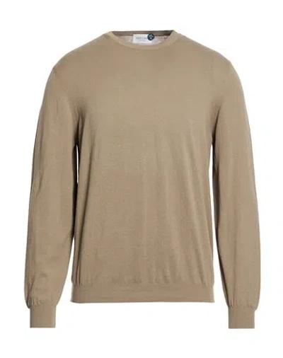 Heritage Man Sweater Khaki Size 38 Cotton In Animal Print