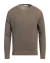 Heritage Man Sweater Khaki Size 40 Cotton In Beige