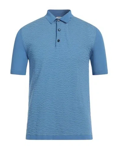 Heritage Man Sweater Light Blue Size 40 Cotton
