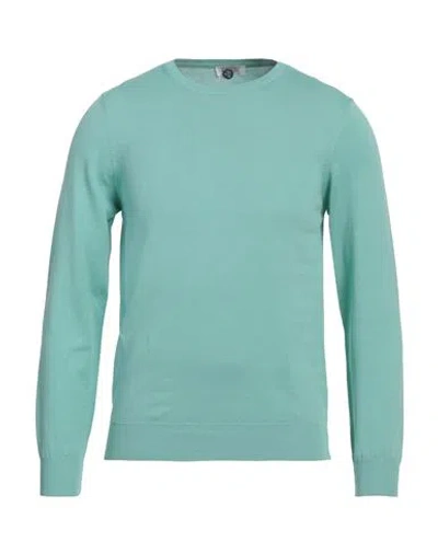 Heritage Man Sweater Light Green Size 36 Cotton