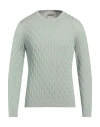 Heritage Man Sweater Light Green Size 40 Cotton