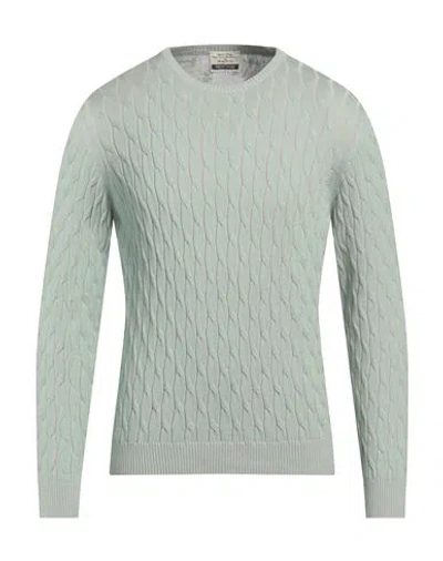Heritage Man Sweater Light Green Size 40 Cotton In Green