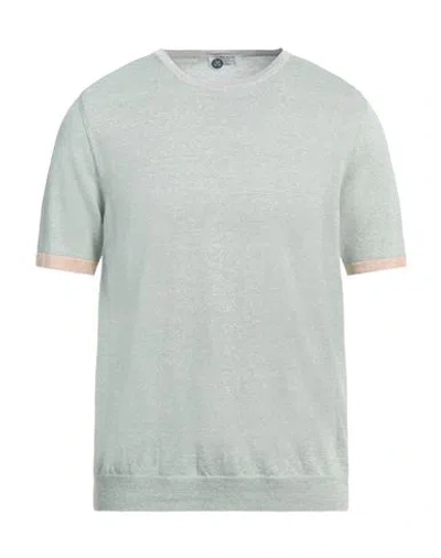 Heritage Man Sweater Light Green Size 44 Linen, Cotton