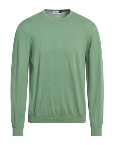 Heritage Man Sweater Light Green Size 44 Cotton