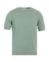 Heritage Man Sweater Light Green Size 48 Cotton In Green
