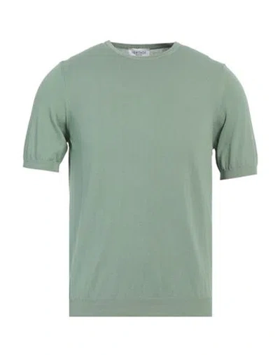 Heritage Man Sweater Light Green Size 48 Cotton