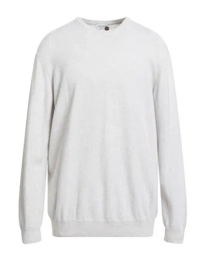 Heritage Man Sweater Light Grey Size 48 Wool, Cashmere In Gray