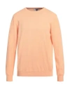 Heritage Man Sweater Apricot Size 38 Cotton In Mandarin