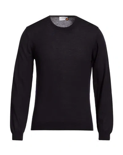 Heritage Man Sweater Midnight Blue Size 38 Merino Wool