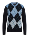 Heritage Man Sweater Midnight Blue Size 40 Wool, Polyamide In Blue