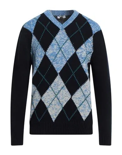Heritage Man Sweater Midnight Blue Size 40 Wool, Polyamide