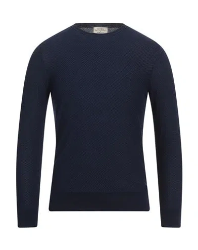 HERITAGE HERITAGE MAN SWEATER MIDNIGHT BLUE SIZE 44 COTTON