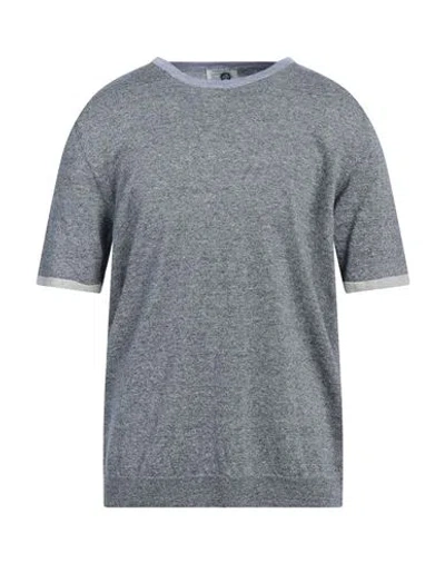 Heritage Man Sweater Midnight Blue Size 46 Linen, Cotton