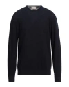 Heritage Man Sweater Midnight Blue Size 44 Cotton In Blue