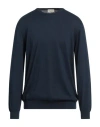 Heritage Man Sweater Midnight Blue Size 48 Cotton