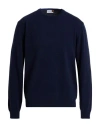 Heritage Man Sweater Midnight Blue Size 48 Wool, Cashmere