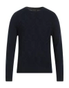 Heritage Man Sweater Midnight Blue Size L Polyamide, Wool, Viscose, Cashmere In Blue