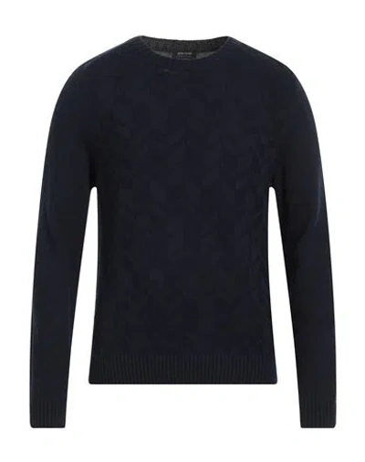 Heritage Man Sweater Midnight Blue Size L Polyamide, Wool, Viscose, Cashmere