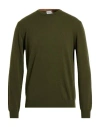Heritage Man Sweater Military Green Size 40 Wool, Cashmere