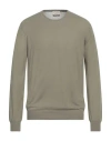 Heritage Man Sweater Military Green Size 46 Cotton