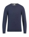 Heritage Man Sweater Navy Blue Size 38 Merino Wool