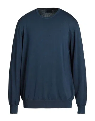 Heritage Man Sweater Navy Blue Size 42 Cotton