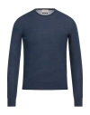Heritage Man Sweater Midnight Blue Size S Cotton In Navy Blue