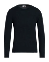 Heritage Man Sweater Navy Size 42 Alpaca Wool, Polyamide, Wool In Blue