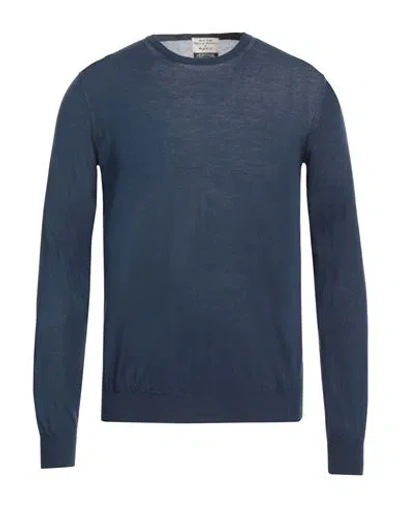 HERITAGE HERITAGE MAN SWEATER NAVY SIZE 46 COTTON
